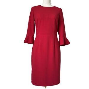 DONNA MORGAN | NWOT Red Bell Sleeve Cocktail Dress Sz 8